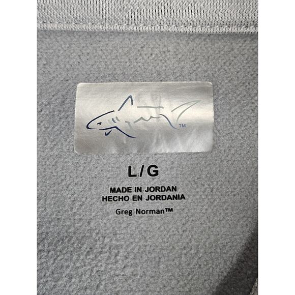 Greg Norman Men’s Full Zip Sweater Jacket Textured Color Light Gray Size Large - Picture 4 of 6